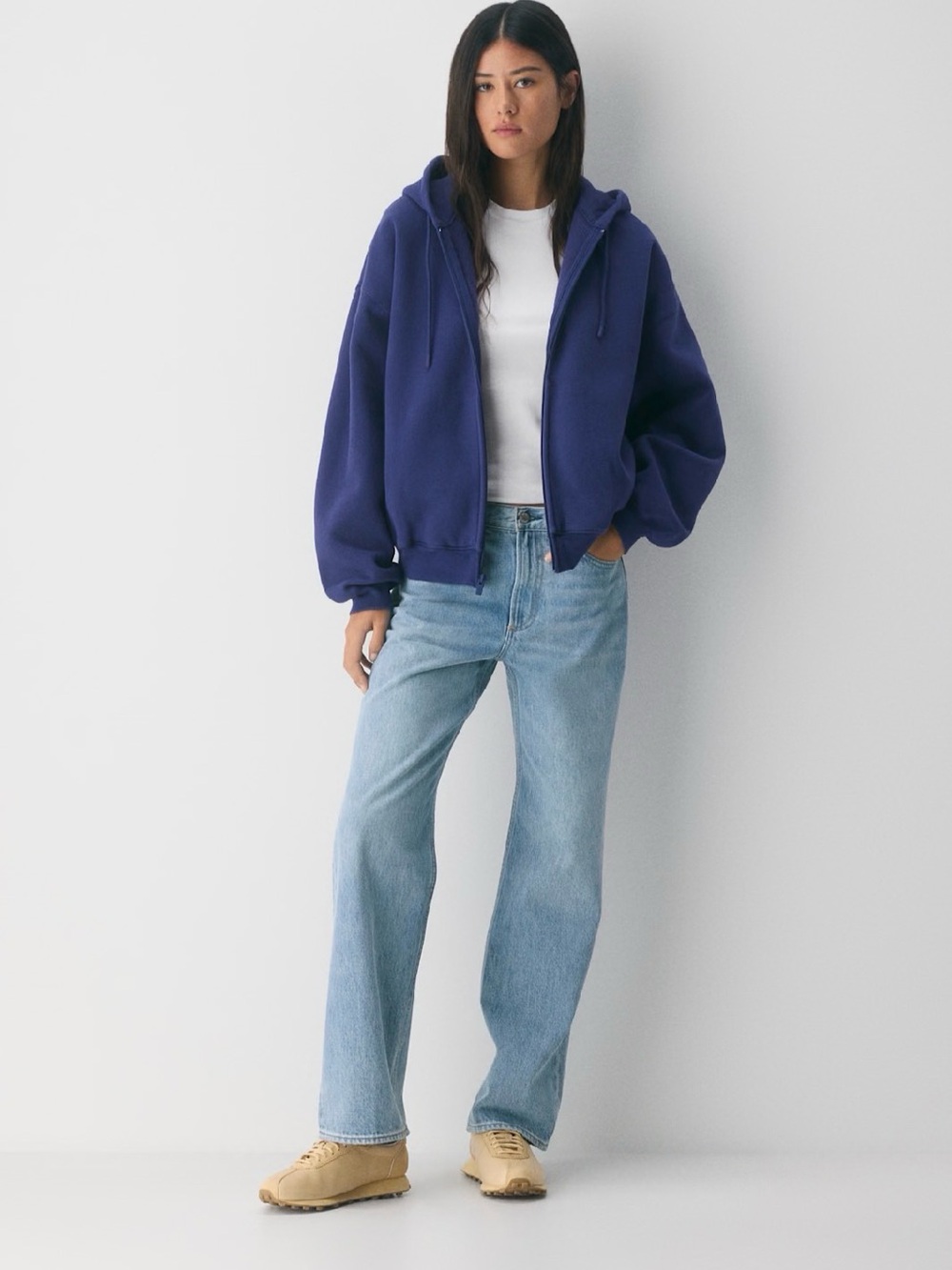Aritzia Cozy Sweatfleece Mega Zip Hoodie